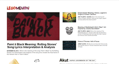 Desktop Screenshot of legomenon.com