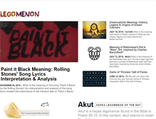Tablet Screenshot of legomenon.com